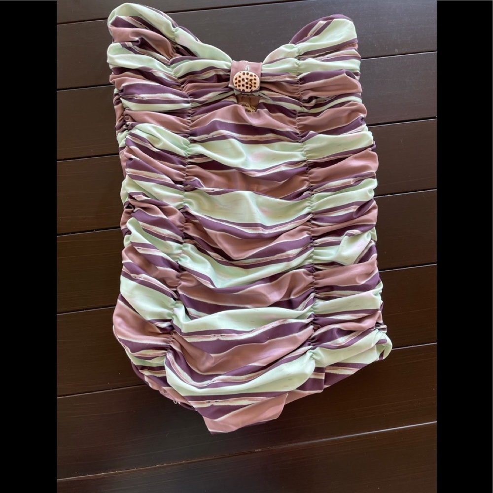 Strapless Tori Praver one-piece swimsuit NWT